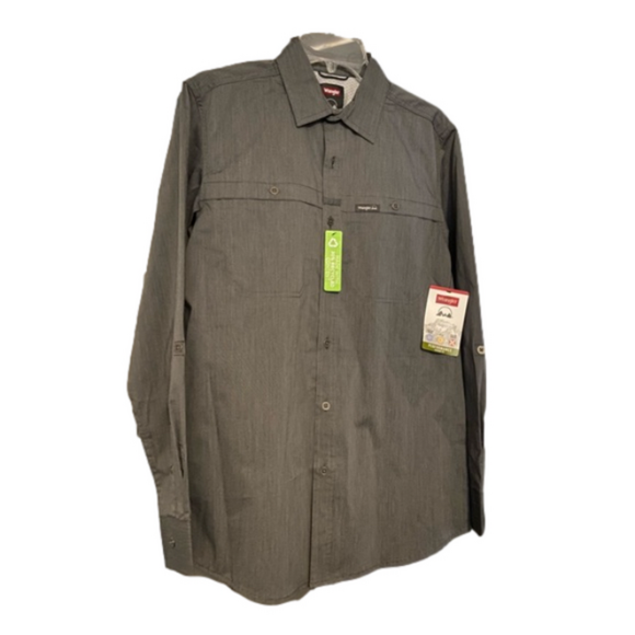 Mens NWT Wrangler Performance Button Up Shirt - Picture 1 of 3